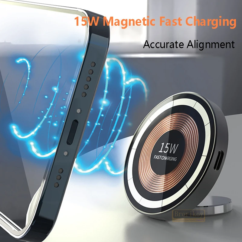 2 in 1 데스크탑 15W 마그네틱 무선 충전기 폰  - Smartwatch X12 리뷰 및 가격