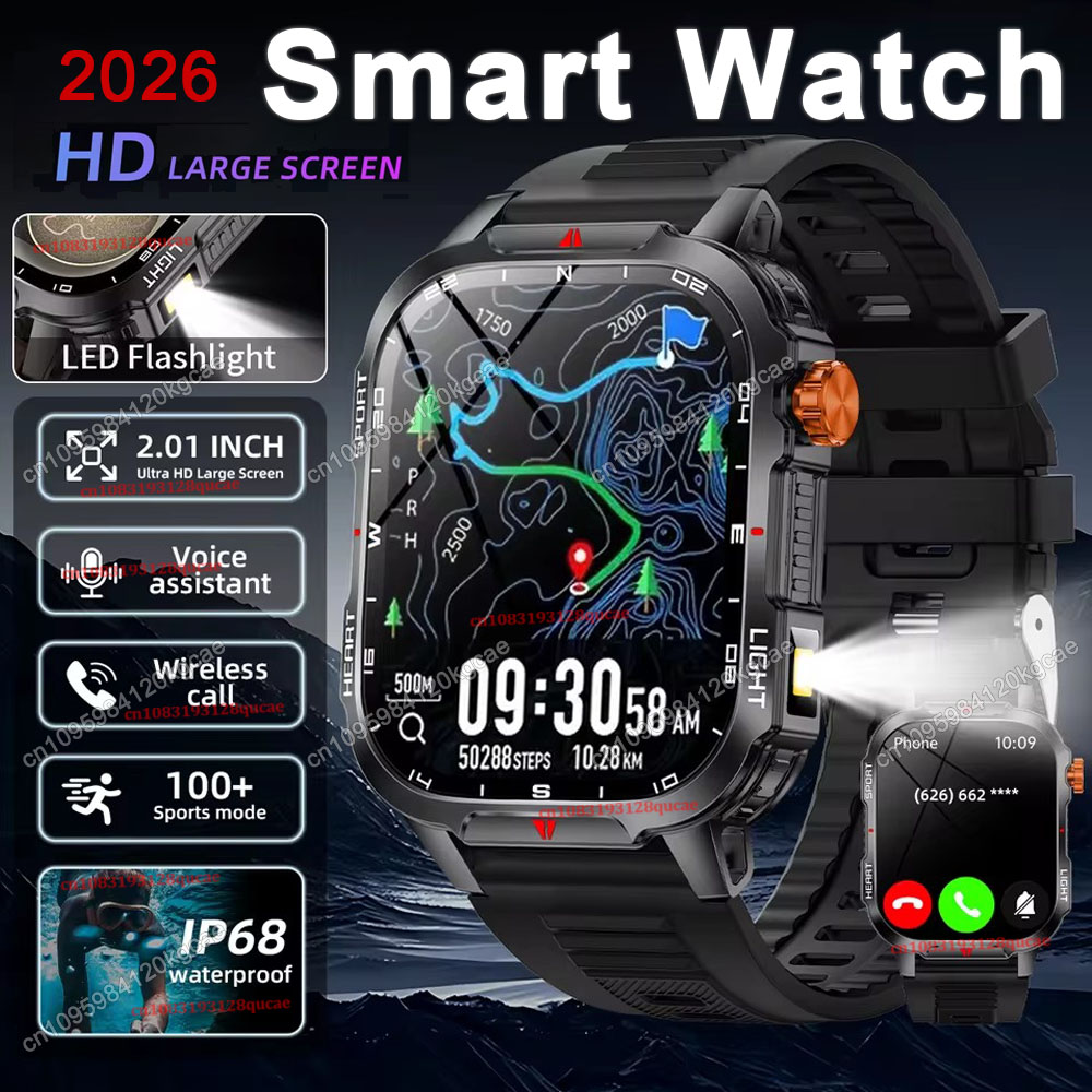2026 새로운 견고한 군용 GPS 스마트 시계 남성  - Smartwatch X12 리뷰 및 가격
