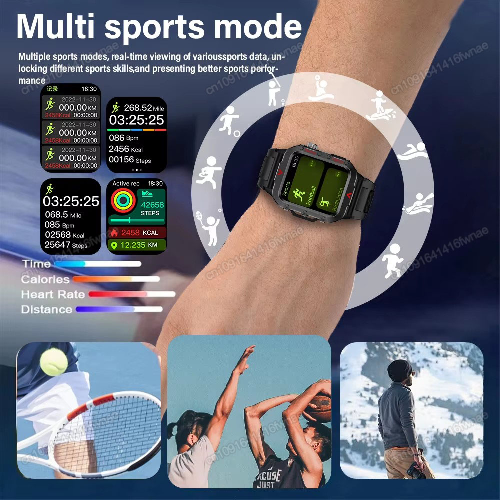 새로운 남성용 스마트워치 LED 손전등 야외 GPS 스 - Smartwatch X12 리뷰 및 가격